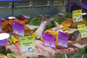 Image of a fresh fish case