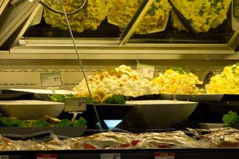 Image of bad grocery store display case lighting